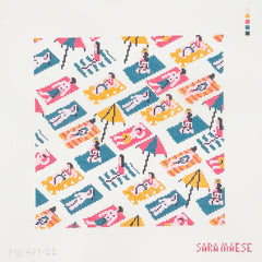 Mopsey Designs Sara Maese Sunbathers Needlepoint Canvas