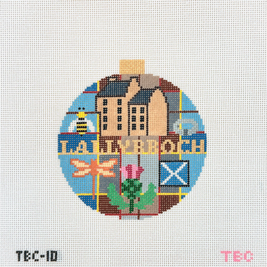 Mopsey Designs The Book Canvas: Lallybroch Needlepoint Canvas