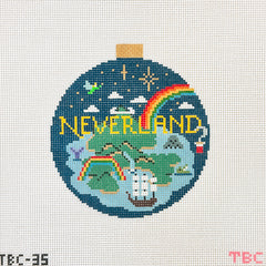 Mopsey Designs The Book Canvas Neverland Needlepoint Canvas