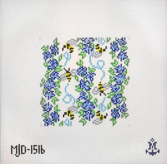 Morgan Julia Designs Bee's Knees Coaster  Needlepoint Canvas
