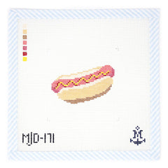 Morgan Julia Designs Hot Dog Needlepoint Canvas