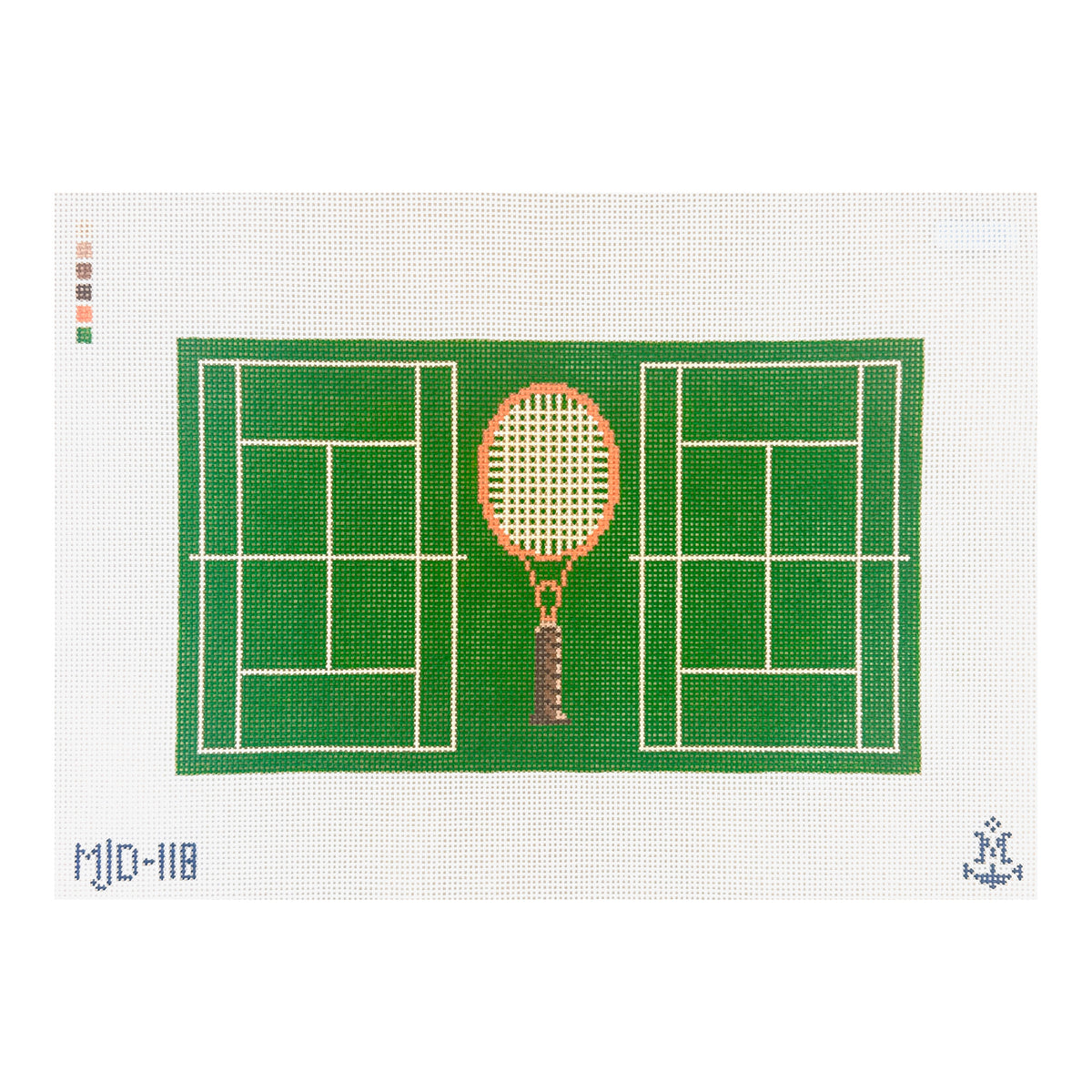 Morgan Julia Designs Seeing Doubles Clutch Needlepoint Canvas