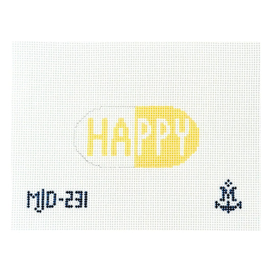 Morgan Julia Mini Happy Pill Needlepoint Canvas