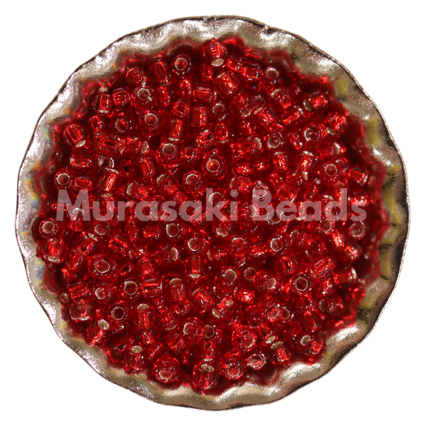 Murasaki Glass Seed Beads Size 11 - 11 Light Red