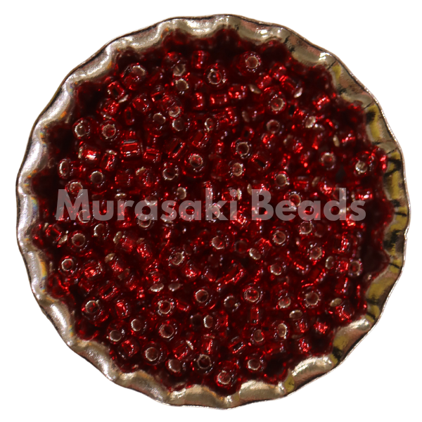 Murasaki Glass Seed Beads Size 11 - 11A Red