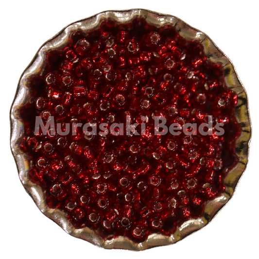 Murasaki Glass Seed Beads Size 11 - 11A Red