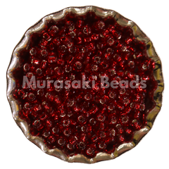 Murasaki Glass Seed Beads Size 11 - 11A Red