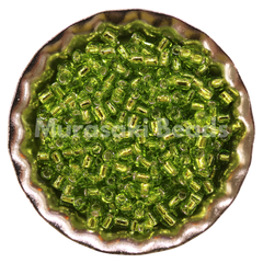 Murasaki Glass Seed Beads Size 11 - 14 Lime Green