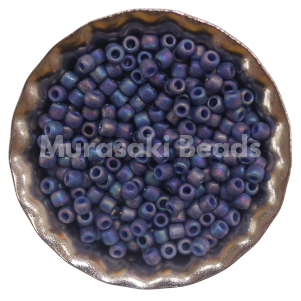 Murasaki Glass Seed Beads Size 11 - 1635 Blue Turquoise Matte Iridescent