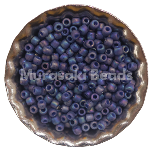 Murasaki Glass Seed Beads Size 11 - 1635 Blue Turquoise Matte Iridescent
