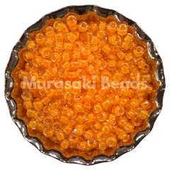 Murasaki Glass Seed Beads Size 11 - 205A Light Orange Neon