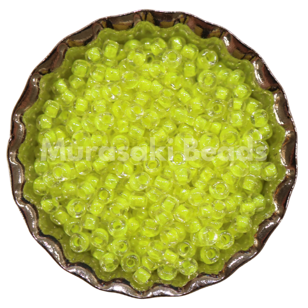 Murasaki Glass Seed Beads Size 11 - 206C Yellow Neon