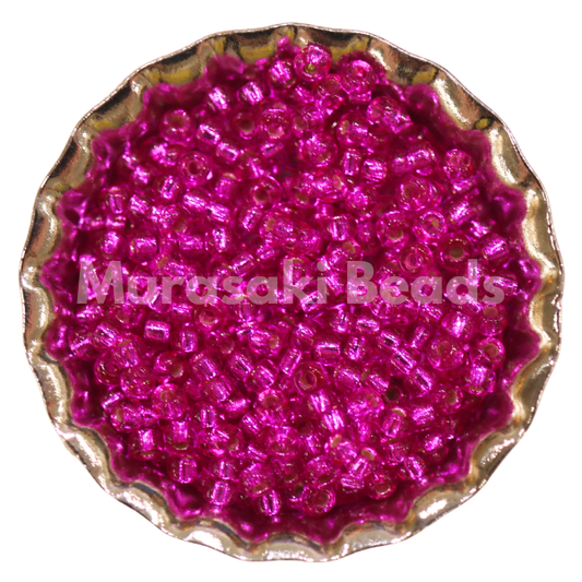 Murasaki Glass Seed Beads Size 11 - 23 Fuschia