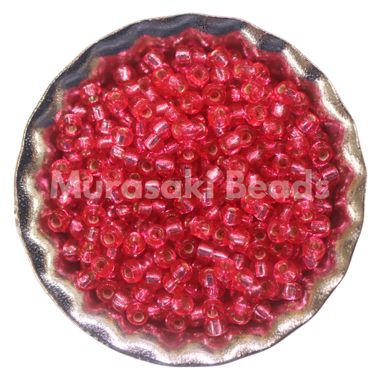 Murasaki Glass Seed Beads Size 11 - 23B Old Rose