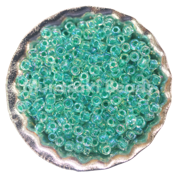 Murasaki Glass Seed Beads Size 11 - 262 Jade Iridescent