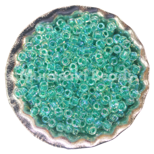 Murasaki Glass Seed Beads Size 11 - 262 Jade Iridescent