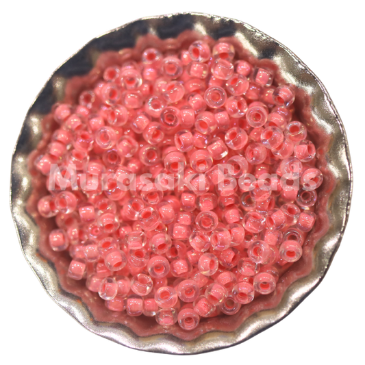 Murasaki Glass Seed Beads Size 11 - 265A Salmon Iridescent