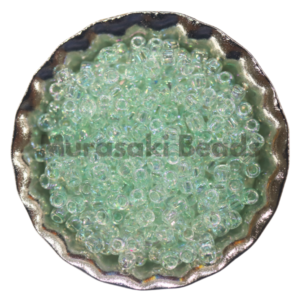 Murasaki Glass Seed Beads Size 11 - 268A Mint Iridescent