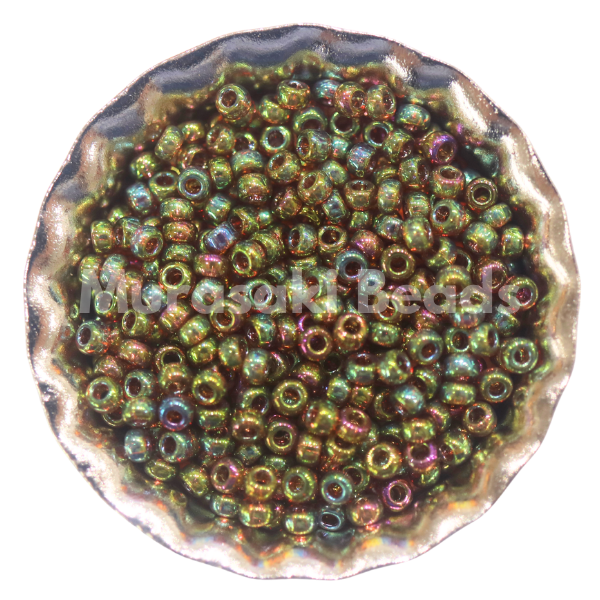 Murasaki Glass Seed Beads Size 11 - 318I Root Beer Iris Luster