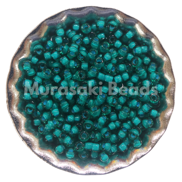 Murasaki Glass Seed Beads Size 11 - 327P Emerald Green Turqoise