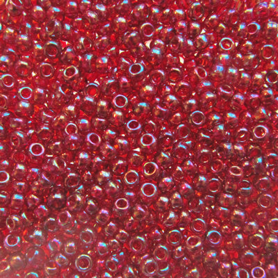 Murasaki Glass Seed Beads Size 11 - 363 Light Topaz Berry Iridescent