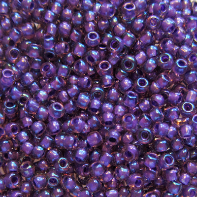 Murasaki Glass Seed Beads Size 11 - 384 Grape Soda Iridescent
