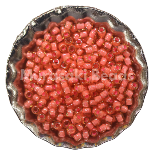 Murasaki Glass Seed Beads Size 11 - 392 Light Topaz Salmon