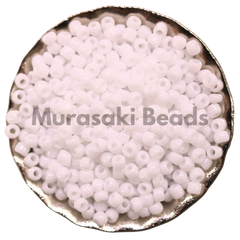 Murasaki Glass Seed Beads Size 11 -402 White