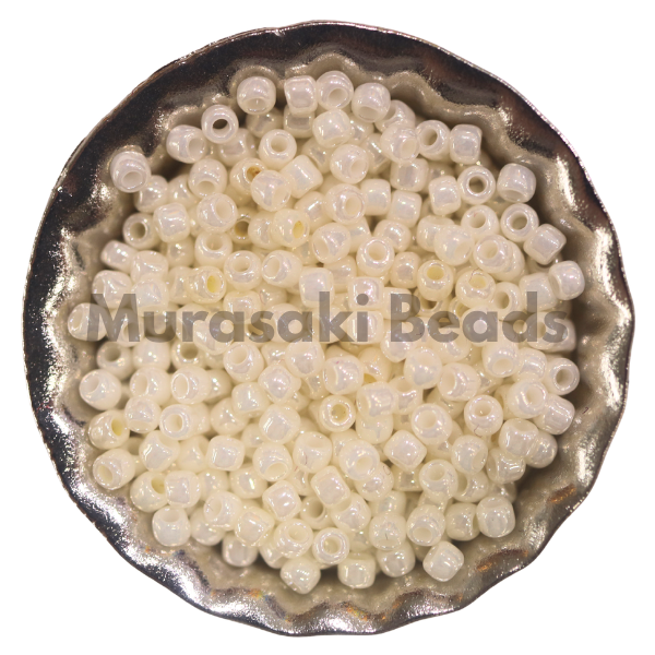 Murasaki Glass Seed Beads Size 11 - 421A Light Eggshell Luster