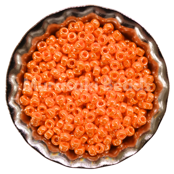 Murasaki Glass Seed Beads Size 11 - 423 Light Orange Luster