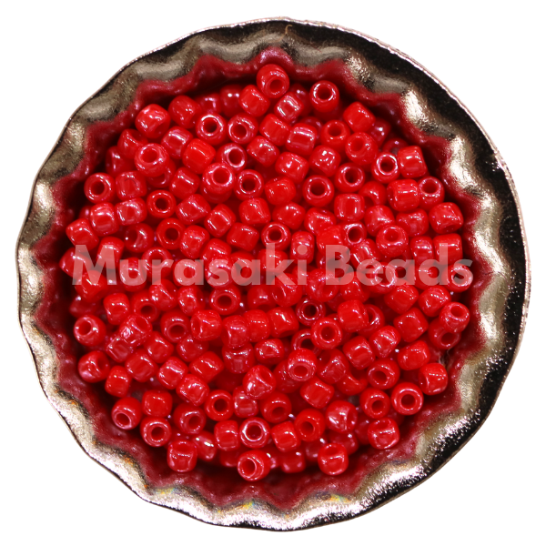 Murasaki Glass Seed Beads Size 11 - 426 Red Luster