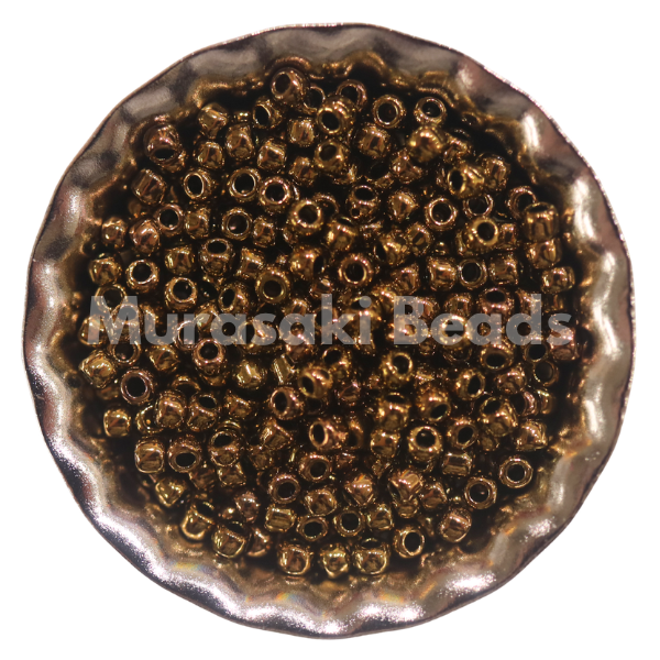 Murasaki Glass Seed Beads Size 11 - 457 Gold