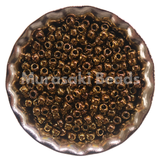 Murasaki Glass Seed Beads Size 11 - 457 Gold