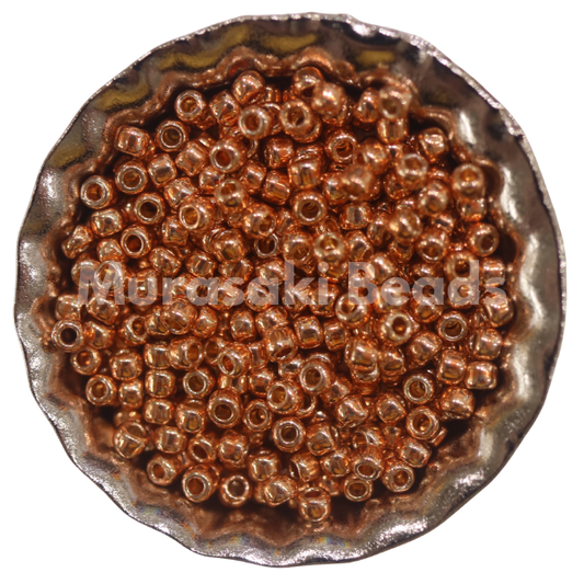 Murasaki Glass Seed Beads Size 11 - 481P Rose Gold