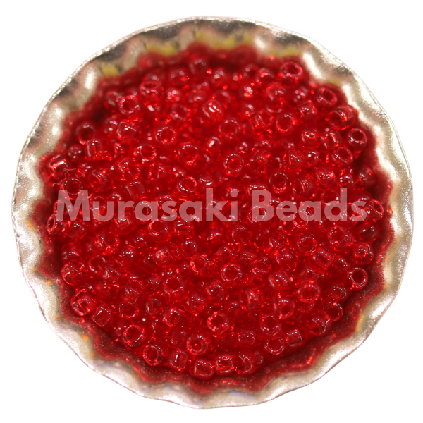 Murasaki Glass Seed Beads Size 15 - 140 Ruby