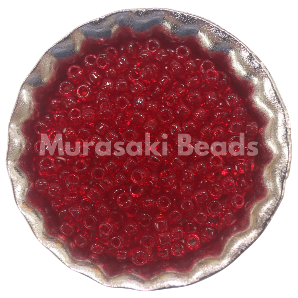 Murasaki Glass Seed Beads Size 15 - 141 Dark Ruby