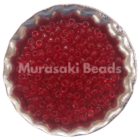 Murasaki Glass Seed Beads Size 15 - 141 Dark Ruby