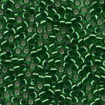 Murasaki Glass Seed Beads Size 15 - 16 Light Xmas Green