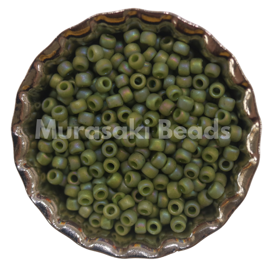 Murasaki Glass Seed Beads Size 15 - 1632 Honeydew Matte Iridescent