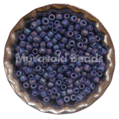 Murasaki Glass Seed Beads Size 15 - 1635 Blue Turquoise Matte Iridescent