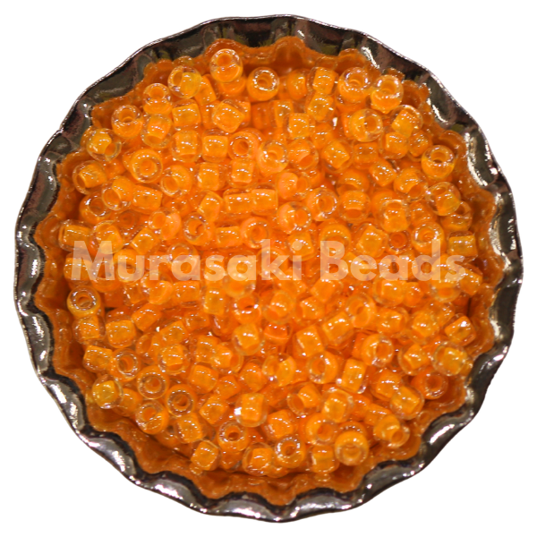 Murasaki Glass Seed Beads Size 15 - 205A Light Orange Neon