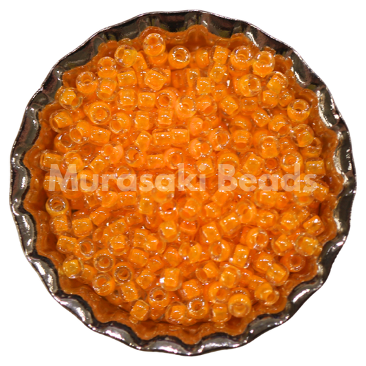 Murasaki Glass Seed Beads Size 15 - 205A Light Orange Neon