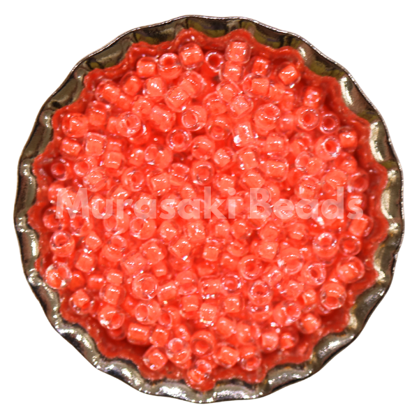 Murasaki Glass Seed Beads Size 15 - 206 Cantalope Neon