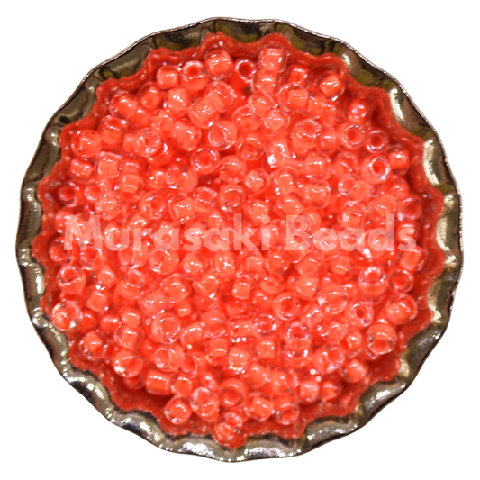 Murasaki Glass Seed Beads Size 15 - 206 Cantalope Neon
