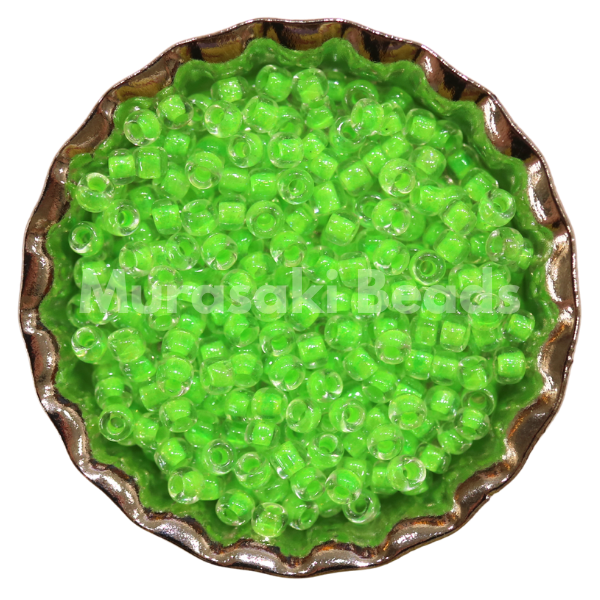 Murasaki Glass Seed Beads Size 15 - 206B Apple Neon