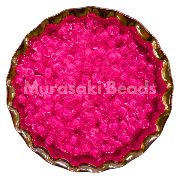 Murasaki Glass Seed Beads Size 15 - 207A Dark Pink Neon