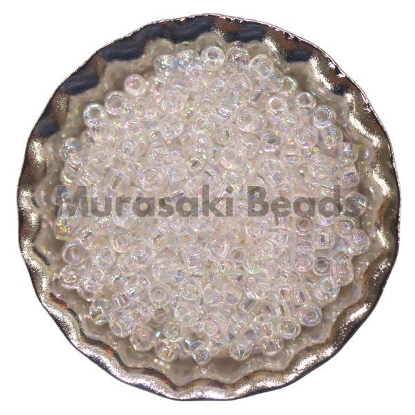 Murasaki Glass Seed Beads Size 15 - 250 Crystal Iridescent