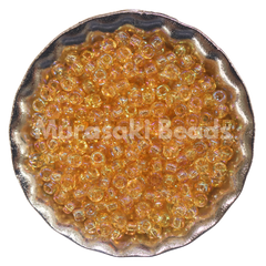 Murasaki Glass Seed Beads Size 15 - 251A Light Topaz Iridescent
