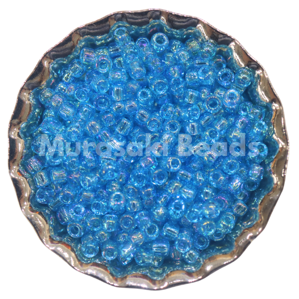 Murasaki Glass Seed Beads Size 15 - 260 Aqua Iridescent