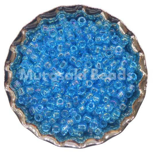 Murasaki Glass Seed Beads Size 15 - 260 Aqua Iridescent